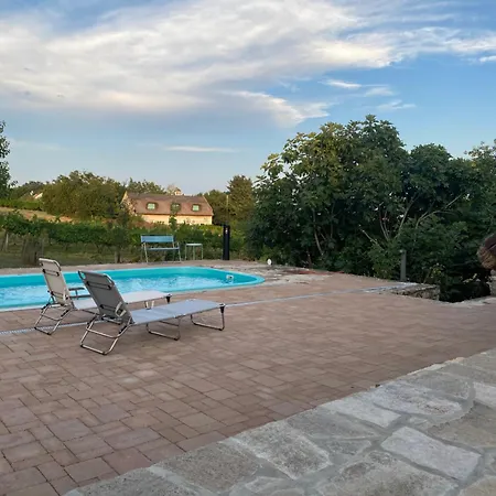 Nyuszifuelhaz Im Weinberg Mit Pool Mencshely
